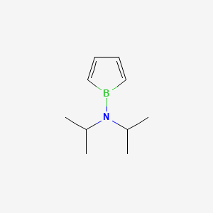 molecular formula C10H18BN B14250239 N,N-Di(propan-2-yl)-1H-borol-1-amine CAS No. 189142-29-8