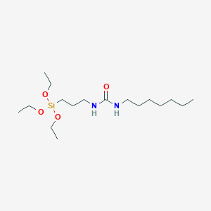 molecular formula C17H38N2O4Si B14250242 N-Heptyl-N'-[3-(triethoxysilyl)propyl]urea CAS No. 390777-11-4