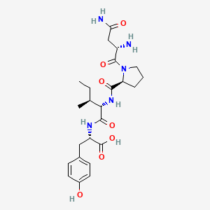 molecular formula C24H35N5O7 B14250251 L-Tyrosine, L-asparaginyl-L-prolyl-L-isoleucyl- CAS No. 208183-74-8
