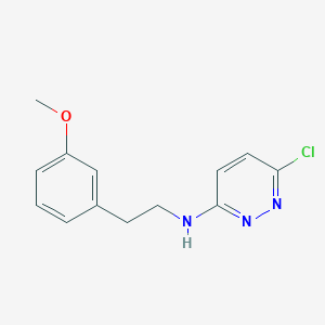 molecular formula C13H14ClN3O B1425029 6-chloro-N-[2-(3-methoxyphenyl)ethyl]pyridazin-3-amine CAS No. 1283108-38-2