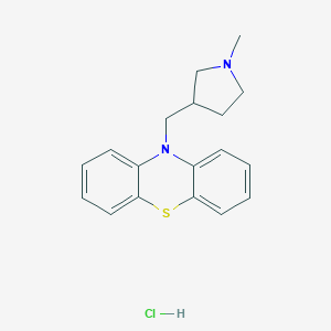 molecular formula C18H20N2S.ClH<br>C18H21ClN2S B142503 Methdilazine Hydrochloride CAS No. 1229-35-2