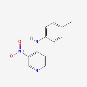 molecular formula C12H11N3O2 B1425034 N-(4-甲基苯基)-3-硝基吡啶-4-胺 CAS No. 54696-69-4