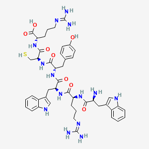 molecular formula C46H60N14O8S B14250361 L-Arginine, L-tryptophyl-L-arginyl-L-tryptophyl-L-tyrosyl-L-cysteinyl- CAS No. 383413-64-7