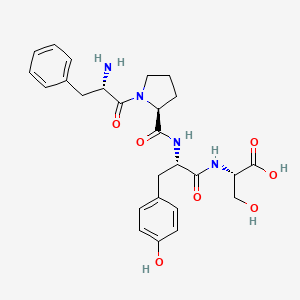 molecular formula C26H32N4O7 B14250401 L-Serine, L-phenylalanyl-L-prolyl-L-tyrosyl- CAS No. 291761-42-7