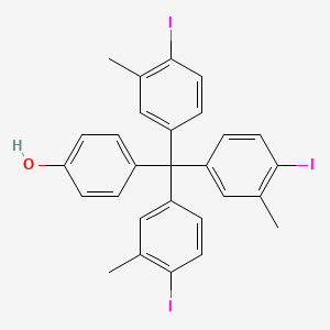 molecular formula C28H23I3O B14250402 Phenol, 4-[tris(4-iodo-3-methylphenyl)methyl]- CAS No. 256224-21-2