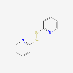molecular formula C12H12N2Se2 B14250405 Pyridine, 2,2'-diselenobis[4-methyl- CAS No. 496043-97-1