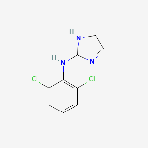 molecular formula C9H9Cl2N3 B14250423 N-(2,6-Dichlorophenyl)-2,5-dihydro-1H-imidazol-2-amine CAS No. 184886-95-1