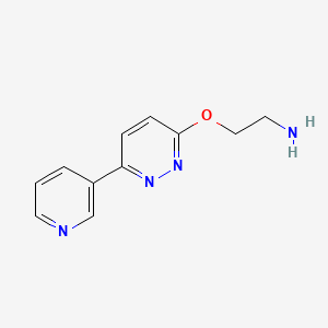 B1425043 {2-[(6-Pyridin-3-ylpyridazin-3-yl)oxy]ethyl}amine CAS No. 1283108-35-9