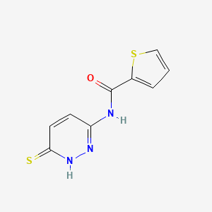 molecular formula C9H7N3OS2 B1425046 N-(6-mercaptopyridazin-3-yl)thiophene-2-carboxamide CAS No. 1286700-26-2