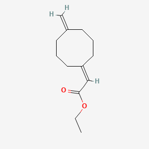 molecular formula C13H20O2 B14250523 Ethyl (5-methylidenecyclooctylidene)acetate CAS No. 214467-07-9