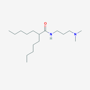 molecular formula C17H36N2O B14250540 N-[3-(Dimethylamino)propyl]-2-pentylheptanamide CAS No. 208260-69-9