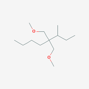 molecular formula C13H28O2 B14250577 4,4-Bis(methoxymethyl)-3-methyloctane CAS No. 478284-34-3