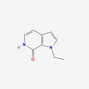 molecular formula C9H10N2O B1425058 1-乙基-1,6-二氢-7H-吡咯并[2,3-c]吡啶-7-酮 CAS No. 1340902-81-9
