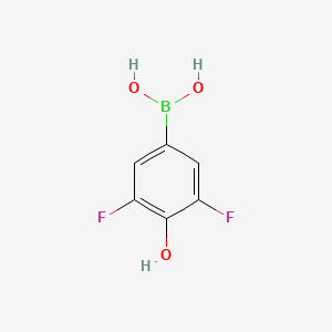 molecular formula C6H5BF2O3 B1425060 (3,5-二氟-4-羟基苯基)硼酸 CAS No. 1132666-81-9