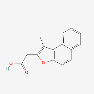 molecular formula C15H12O3 B14250609 Naphtho[2,1-b]furan-2-acetic acid, 1-methyl- CAS No. 401468-27-7