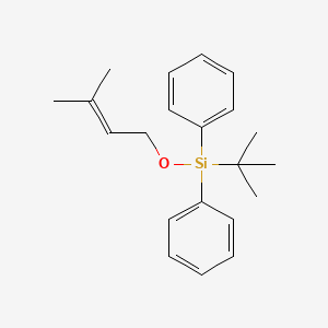 molecular formula C21H28OSi B14250624 Silane, (1,1-dimethylethyl)[(3-methyl-2-butenyl)oxy]diphenyl- CAS No. 188263-82-3