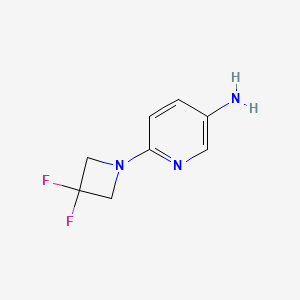 molecular formula C8H9F2N3 B1425063 6-(3,3-Difluoroazetidin-1-yl)pyridin-3-amine CAS No. 1045335-19-0