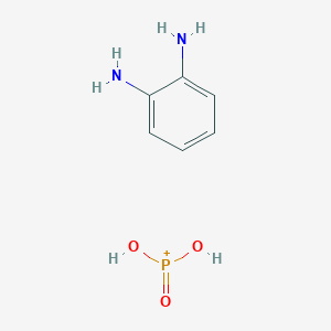 molecular formula C6H10N2O3P+ B14250650 benzene-1,2-diamine;dihydroxy(oxo)phosphanium CAS No. 477740-26-4