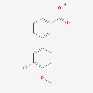 molecular formula C14H11ClO3 B1425067 3'-氯-4'-甲氧基联苯-3-羧酸 CAS No. 1181237-76-2