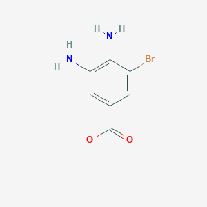 molecular formula C8H9BrN2O2 B1425068 Methyl 3,4-diamino-5-bromobenzoate CAS No. 1245643-11-1
