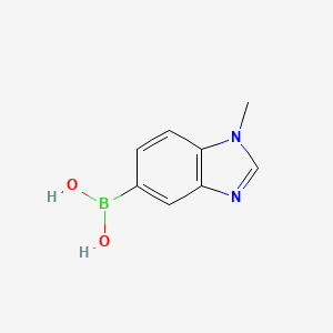 molecular formula C8H9BN2O2 B1425069 (1-Methyl-1H-benzimidazol-5-yl)boronic acid CAS No. 1107627-21-3
