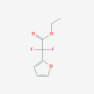 molecular formula C8H8F2O3 B1425070 2,2-二氟-2-(呋喃-2-基)乙酸乙酯 CAS No. 698378-91-5