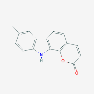 molecular formula C16H11NO2 B14250726 8-Methylpyrano[2,3-a]carbazol-2(11H)-one CAS No. 248246-35-7