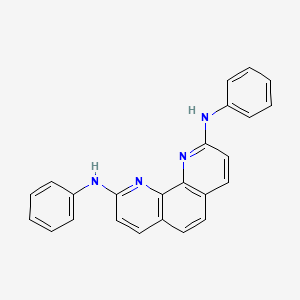 molecular formula C24H18N4 B14250732 N~2~,N~9~-Diphenyl-1,10-phenanthroline-2,9-diamine CAS No. 400602-10-0