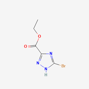 molecular formula C5H6BrN3O2 B1425075 Ethyl 5-bromo-1H-1,2,4-triazole-3-carboxylate CAS No. 774608-89-8