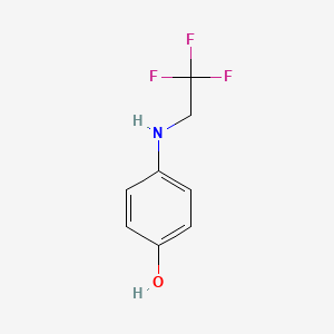 molecular formula C8H8F3NO B1425077 4-[(2,2,2-Trifluoroethyl)amino]phenol CAS No. 1011805-88-1