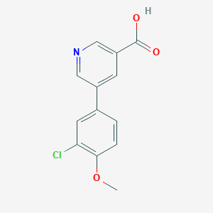 molecular formula C13H10ClNO3 B1425081 5-(3-Chloro-4-methoxyphenyl)nicotinic acid CAS No. 1261960-17-1