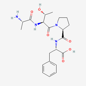 molecular formula C21H30N4O6 B14250833 H-Ala-Thr-Pro-Phe-OH CAS No. 402594-16-5