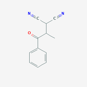 molecular formula C12H10N2O B14250886 Propanedinitrile, (1-methyl-2-oxo-2-phenylethyl)- CAS No. 312307-14-5