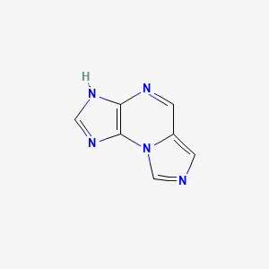 molecular formula C7H5N5 B14250890 1,3,5,7,11-pentazatricyclo[7.3.0.02,6]dodeca-2(6),3,7,9,11-pentaene CAS No. 241821-22-7