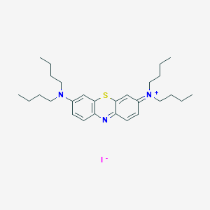 molecular formula C28H42IN3S B14250904 N,N-Dibutyl-7-(dibutylamino)-3H-phenothiazin-3-iminium iodide CAS No. 439119-96-7
