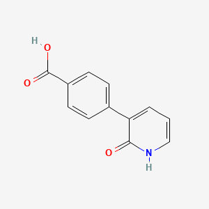 B1425094 3-(4-Carboxyphenyl)-2-hydroxypyridine CAS No. 406234-28-4