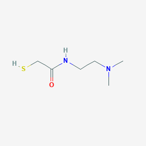 molecular formula C6H14N2OS B14250969 N-[2-(dimethylamino)ethyl]-2-sulfanylacetamide 