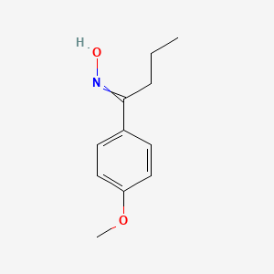 molecular formula C11H15NO2 B14250974 N-[1-(4-methoxyphenyl)butylidene]hydroxylamine CAS No. 423115-90-6