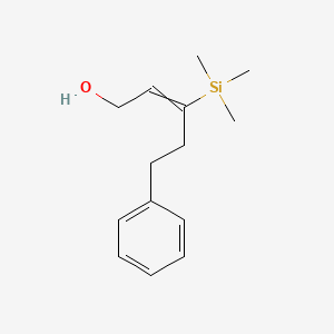 molecular formula C14H22OSi B14250977 5-Phenyl-3-(trimethylsilyl)pent-2-en-1-ol CAS No. 383194-72-7