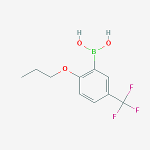 molecular formula C10H12BF3O3 B1425100 (2-Propoxy-5-(trifluoromethyl)phenyl)boronic acid CAS No. 1162257-29-5