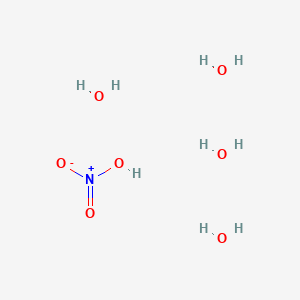 molecular formula H9NO7 B14251020 Nitric acid tetrahydrate CAS No. 372966-98-8