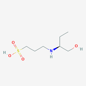 molecular formula C7H17NO4S B14251089 3-[[(2S)-1-hydroxybutan-2-yl]amino]propane-1-sulfonic Acid CAS No. 303956-82-3