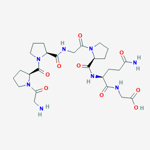 molecular formula C26H40N8O9 B14251190 H-Gly-Pro-Pro-Gly-Pro-Gln-Gly-OH CAS No. 226087-50-9