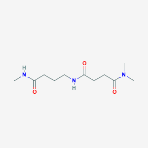 molecular formula C11H21N3O3 B14251281 Butanediamide, N,N-dimethyl-N'-[4-(methylamino)-4-oxobutyl]- CAS No. 189177-46-6