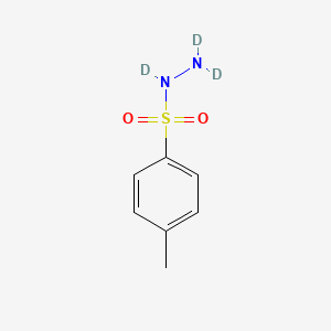 molecular formula C7H10N2O2S B1425131 Benzenesulfonic acid,4-methyl-, hydrazide-1,2,2-d3 CAS No. 109333-73-5