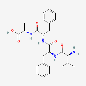 molecular formula C26H34N4O5 B14251325 L-Valyl-L-phenylalanyl-L-phenylalanyl-L-alanine CAS No. 182912-79-4