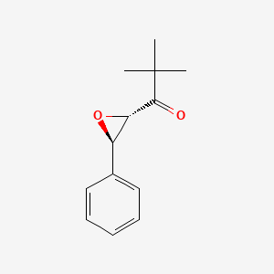 molecular formula C13H16O2 B14251335 2,2-dimethyl-1-[(2S,3S)-3-phenyloxiran-2-yl]propan-1-one 