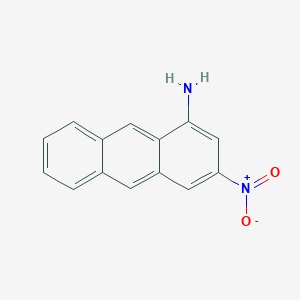 molecular formula C14H10N2O2 B14251343 3-Nitroanthracen-1-amine CAS No. 223608-60-4