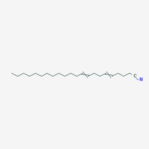 molecular formula C22H39N B14251357 Docosa-5,9-dienenitrile CAS No. 485322-60-9