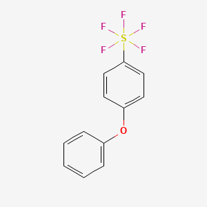 molecular formula C12H9F5OS B1425136 1-Phenoxy-4-(pentafluorosulfanyl)benzene CAS No. 1126968-86-2